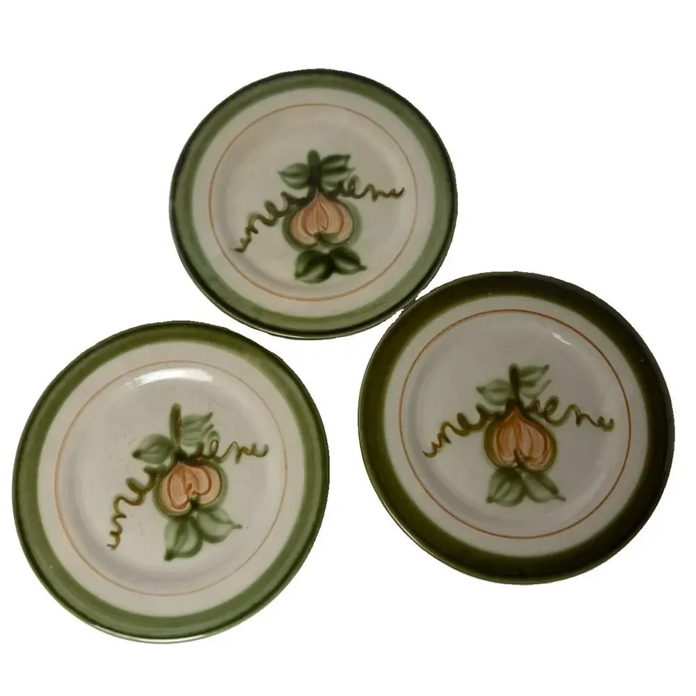 Vintage John B Taylor Harvest Fig 8” Salad Plates Set of 7 Hand Painted